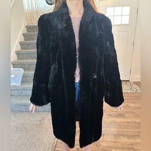 Vintage 1950s fur coat